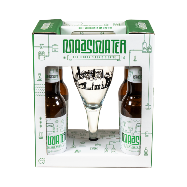 Afbeelding van Maaswater bier cadeauverpakking
