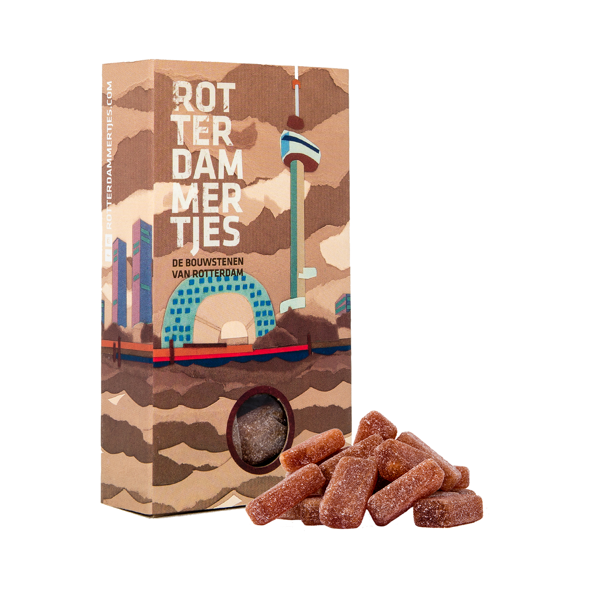 Afbeelding van doosje Rotterdammertjes Euromast