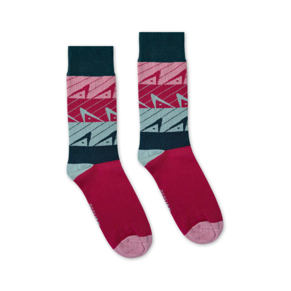 Afbeelding van sokken met het centraal station