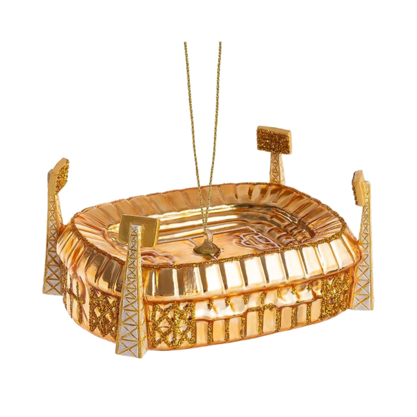 Afbeelding van kerstbal De Kuip in goud uitgevoerd