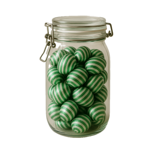 Afbeelding van een pot Rotterdamse paaseitjes