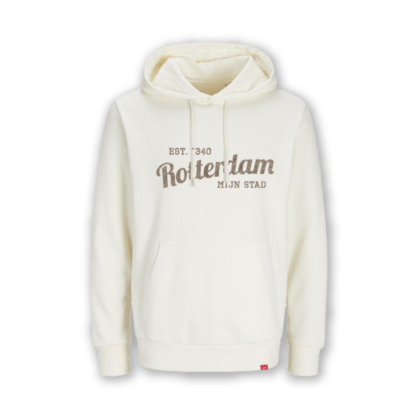 Afbeelding van de hoodie "Rotterdam mijn stad" in offwhite 