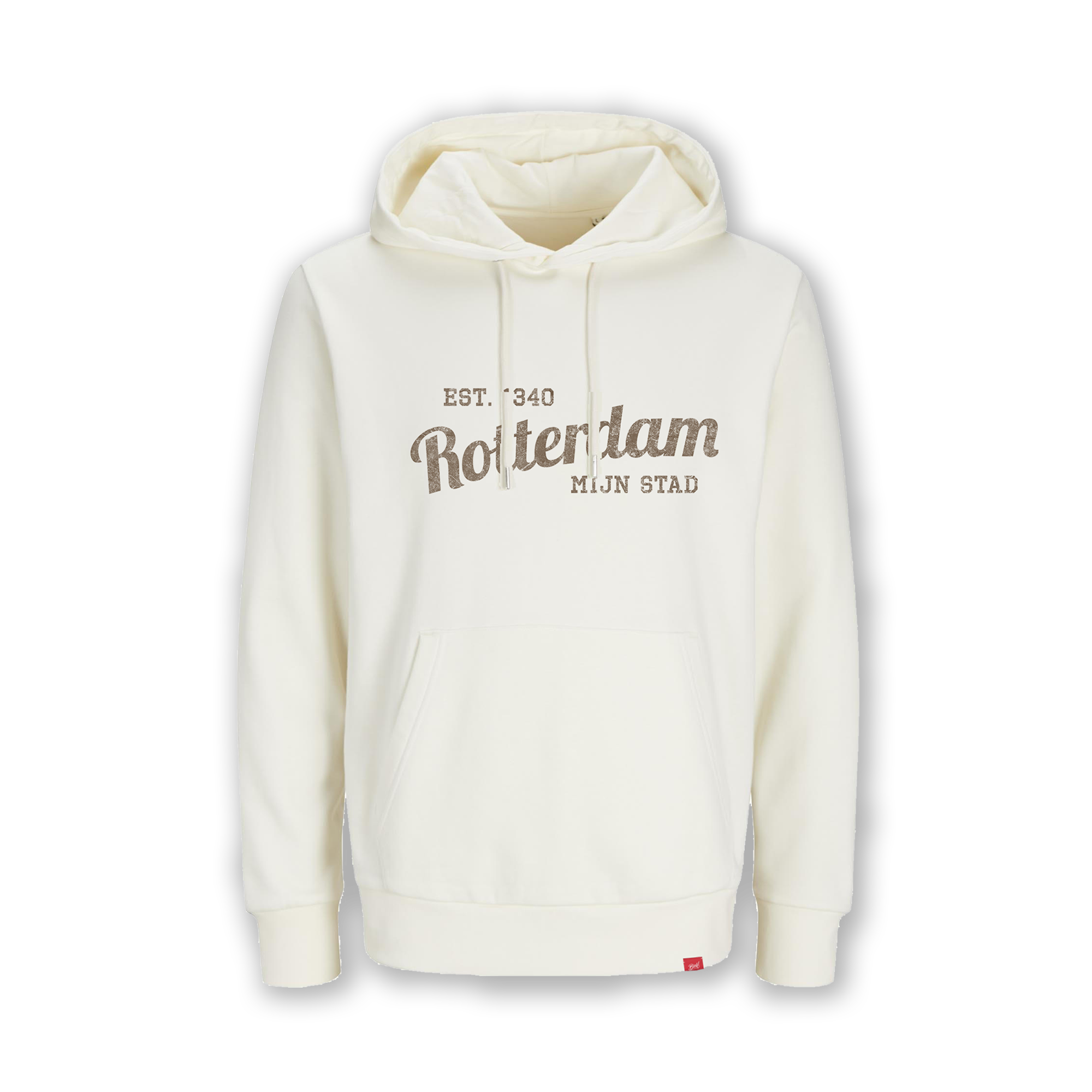 Afbeelding van de hoodie "Rotterdam mijn stad" in offwhite 