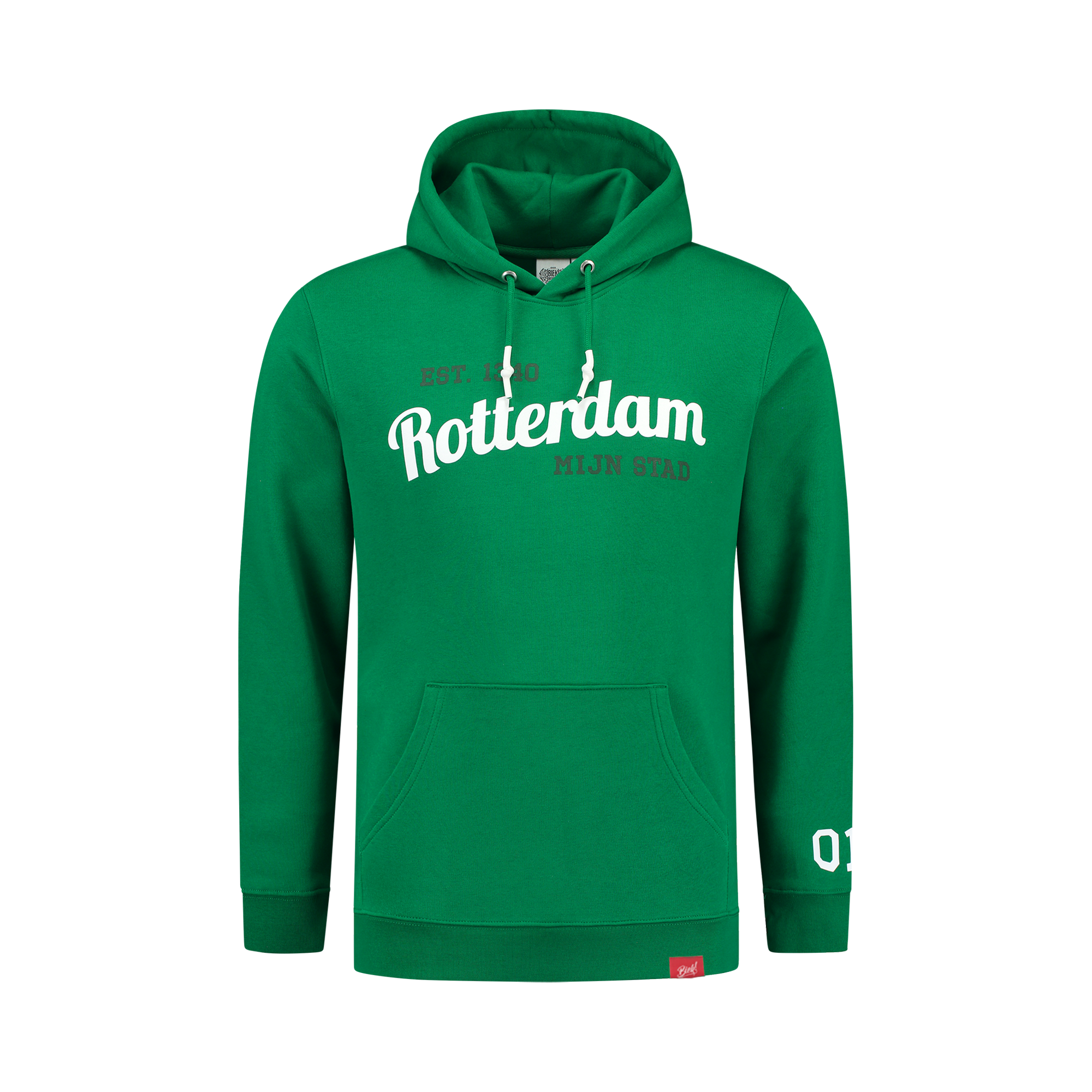 Afbeelding van 010 hoodie rotterdams groen