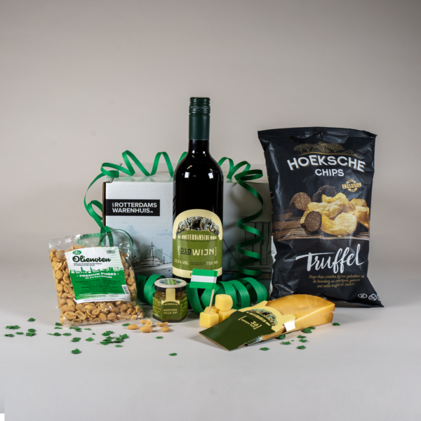 Afbeelding van borrelpakket rode wijn Hijsfijn