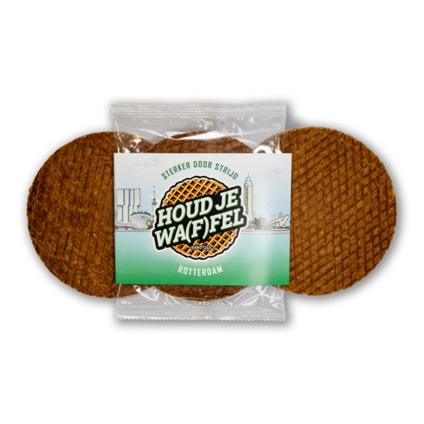 Afbeelding van de "Houd je waffel stroopwafel XXL