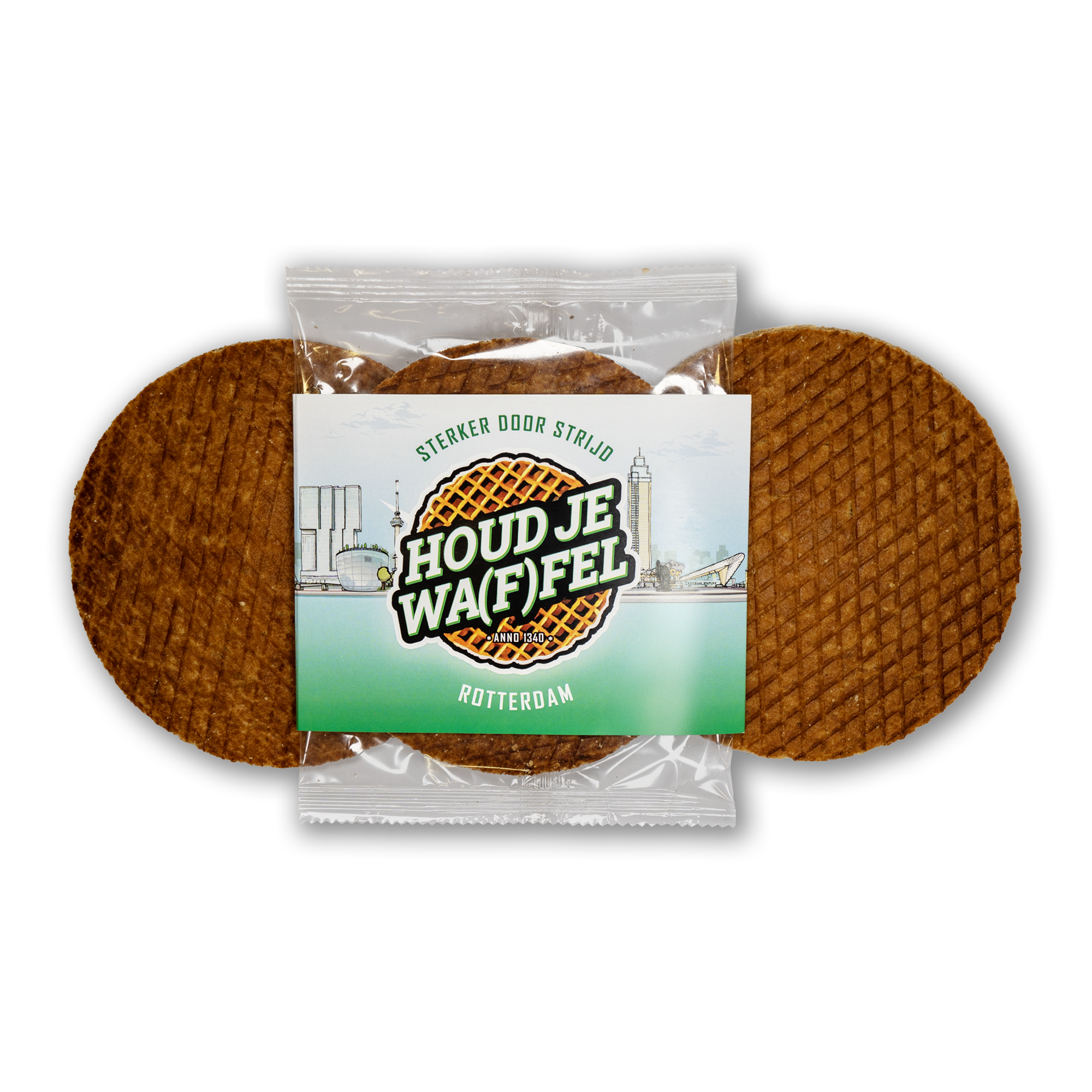 Afbeelding van de "Houd je waffel stroopwafel XXL