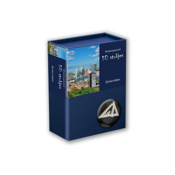 Afbeelding van de houten puzzel Rotterdam met 50 stukjes