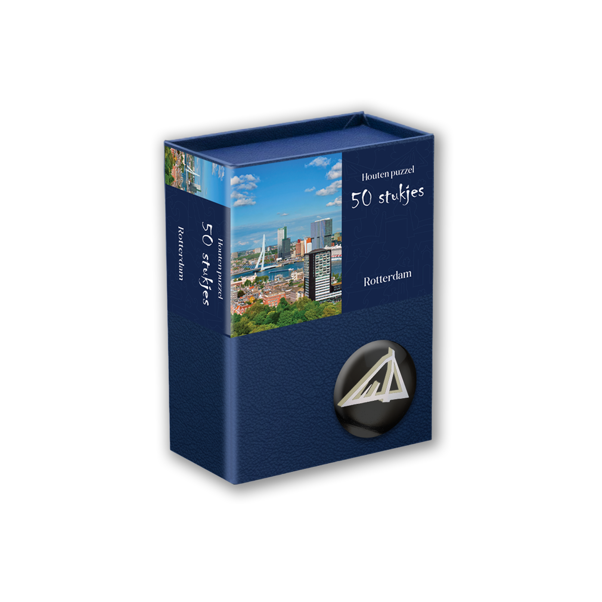 Afbeelding van de houten puzzel Rotterdam met 50 stukjes