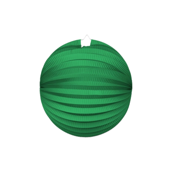 Afbeelding van een groene papieren lampion