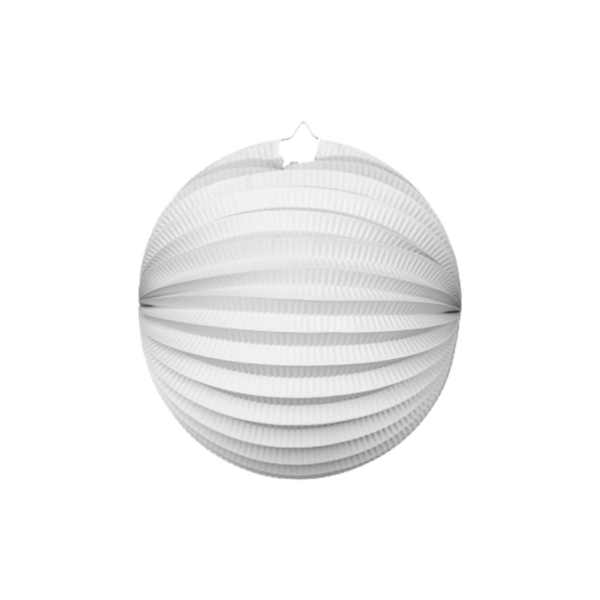Afbeelding van een witte papieren lampion