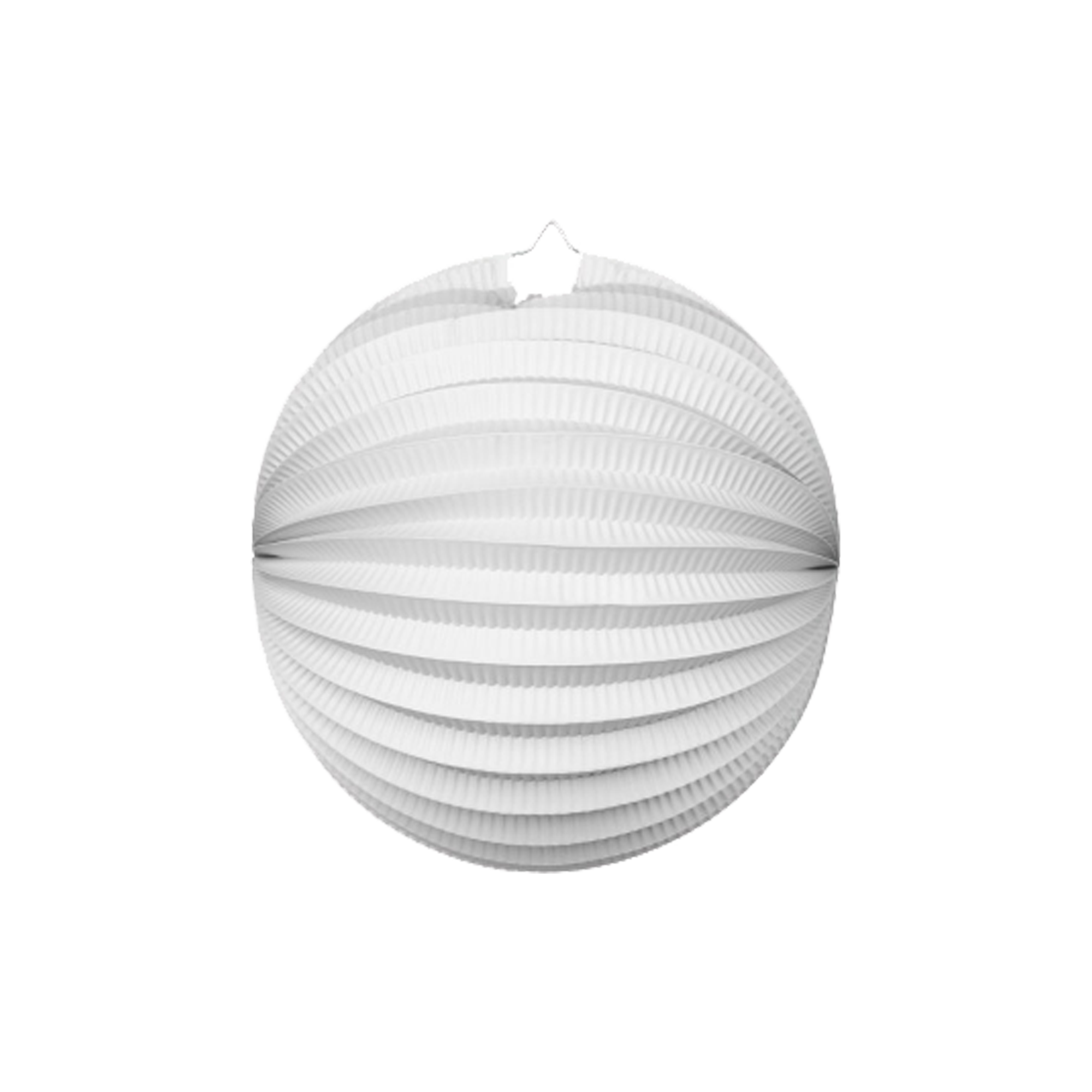 Afbeelding van een witte papieren lampion