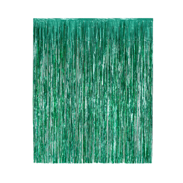 Afbeelding van een rotterdams groen feestgordijn