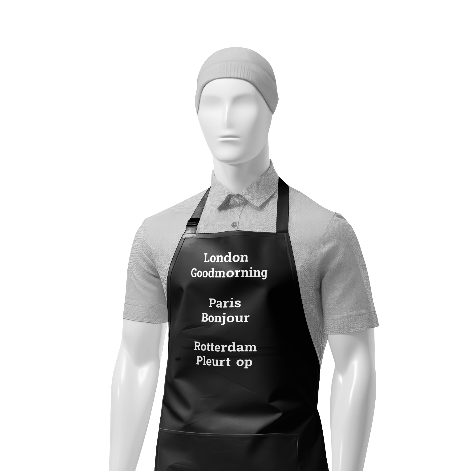 Afbeelding van schort london parijs rotterdam
