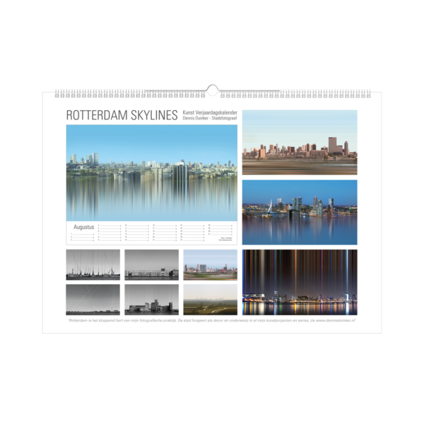 Afbeelding van de verjaardagskalender rotterdam skyline