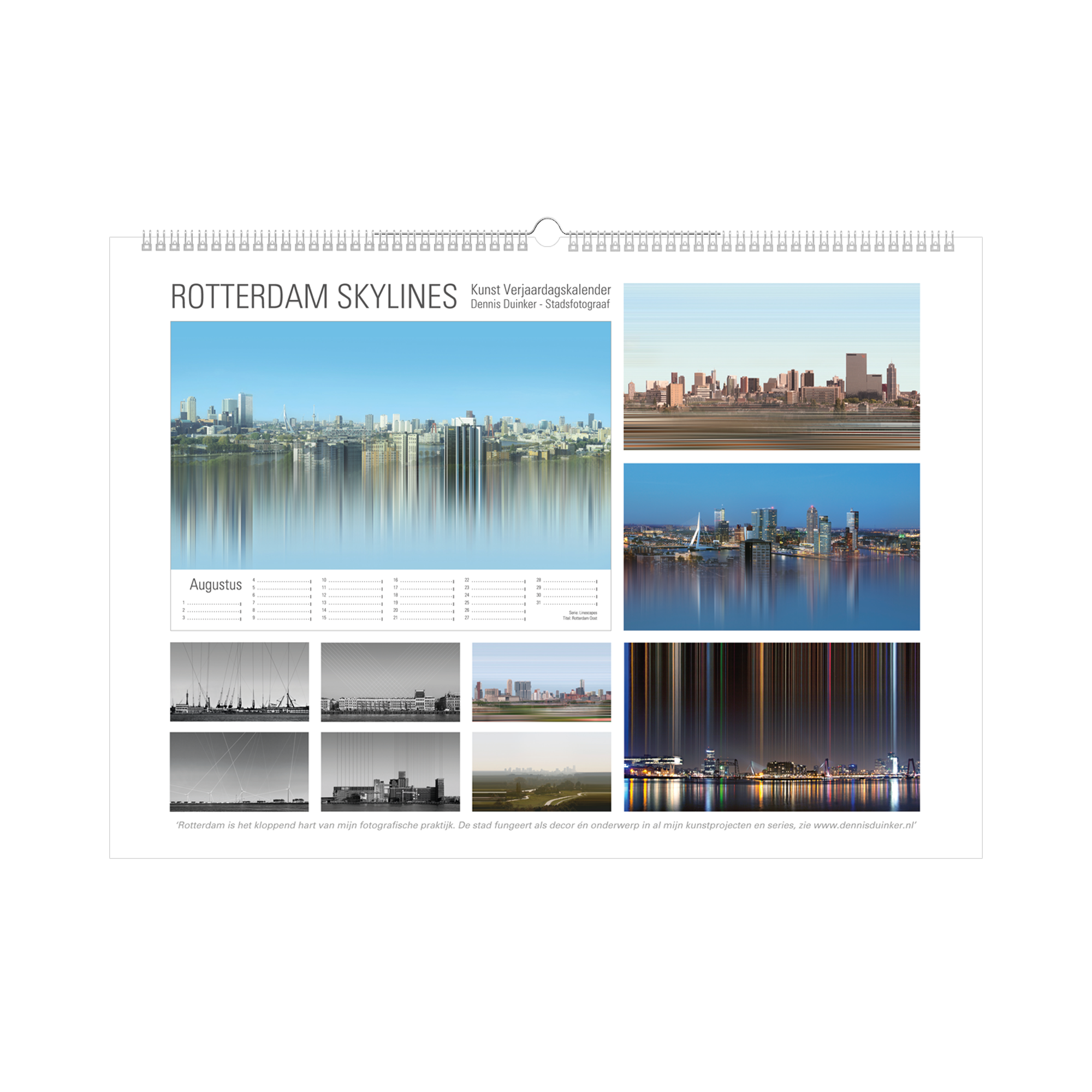 Afbeelding van de verjaardagskalender rotterdam skyline