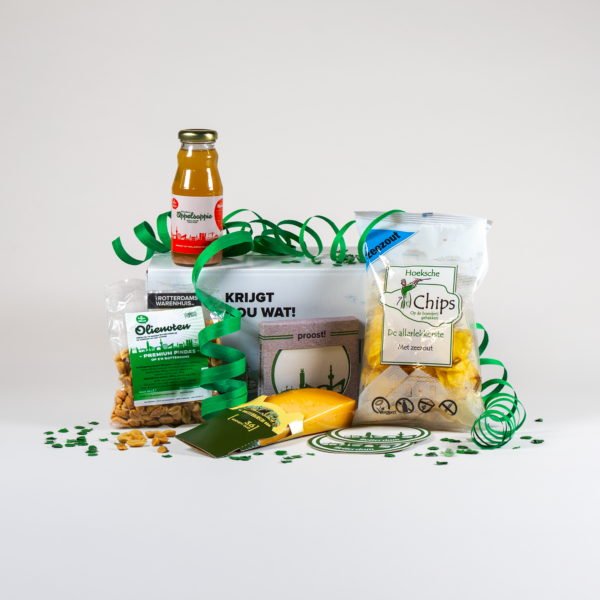 Afbeelding van een borrelpakket sap gezelliger