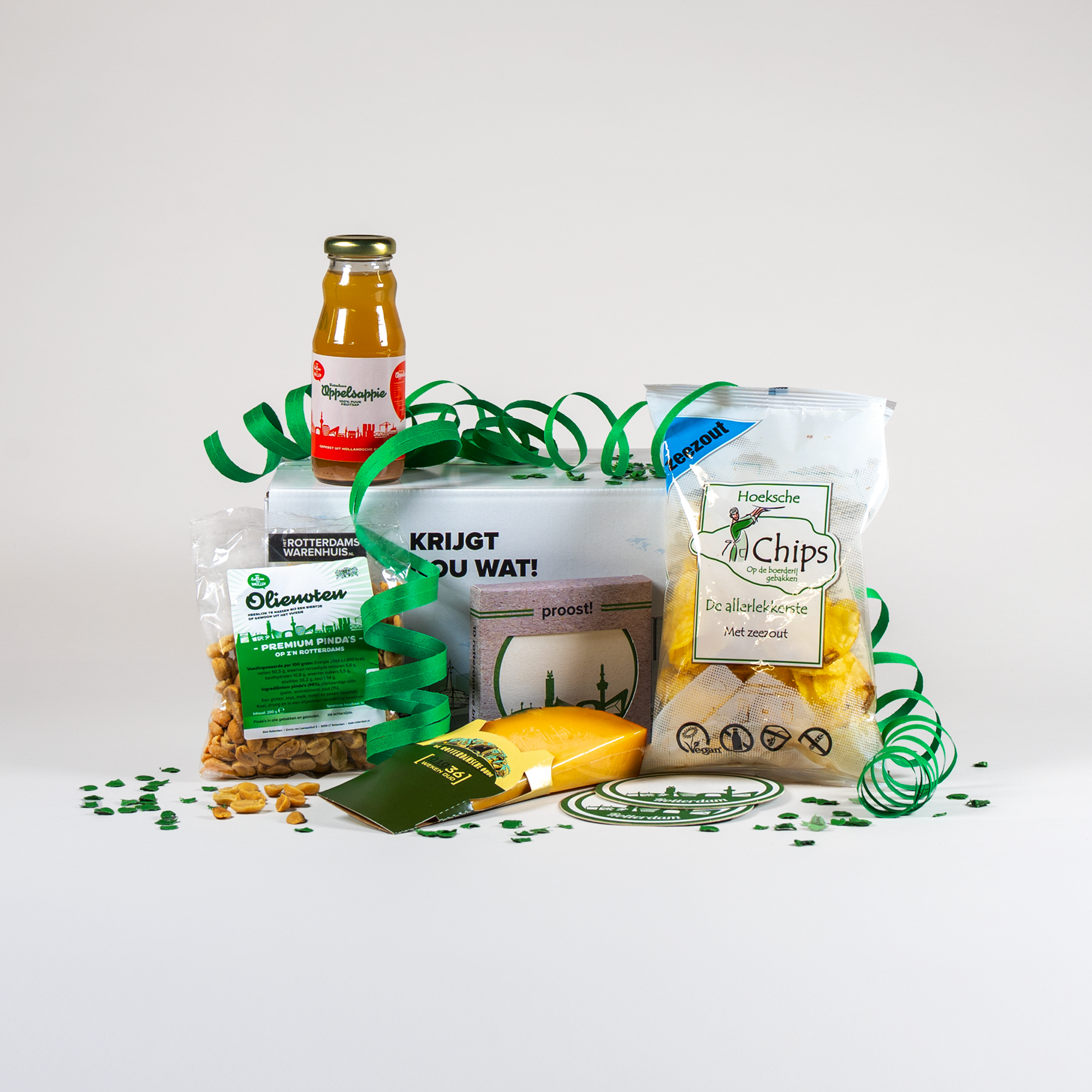 Afbeelding van een borrelpakket sap gezelliger