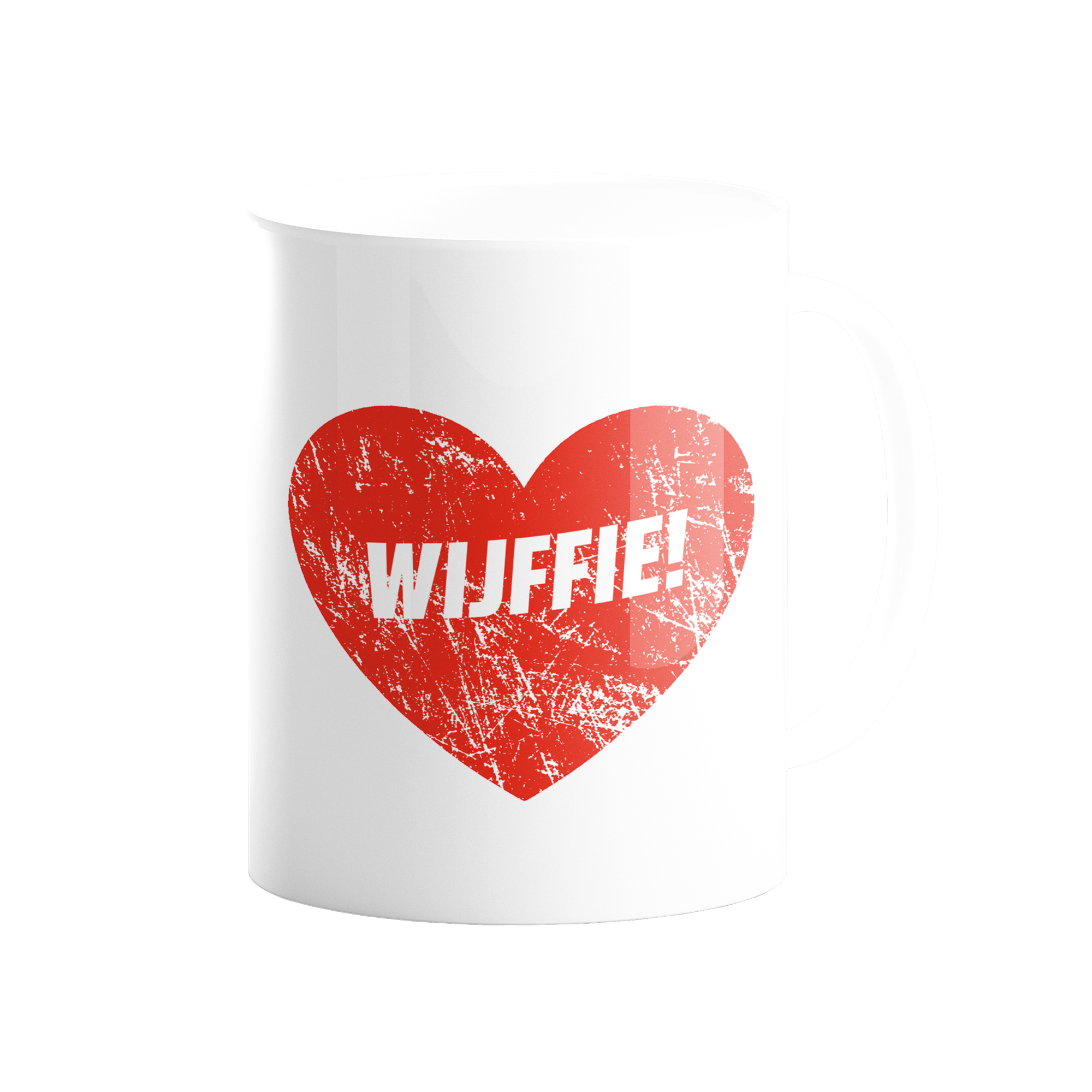 Afbeelding van "Wijffie love you" mok