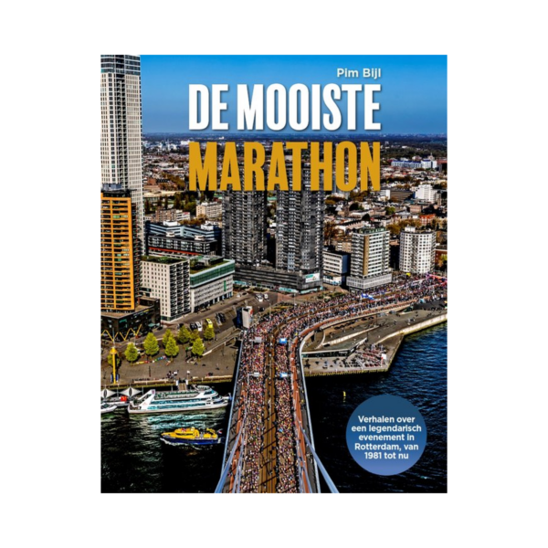 De cover van het boek De mooiste marathon - Pim Bijl