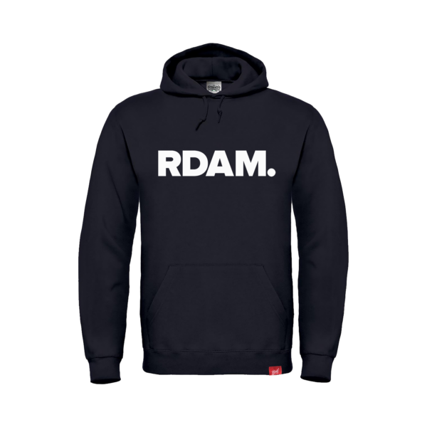 Afbeelding van de Hoodie RDAM. zwart